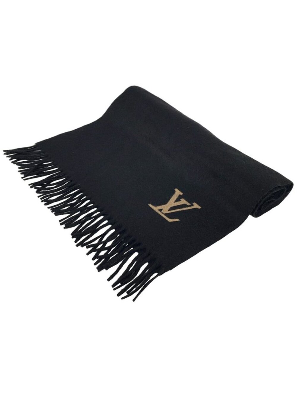 Louis Vuitton Scarf Echarpe Jerlum Noir Cashmere
